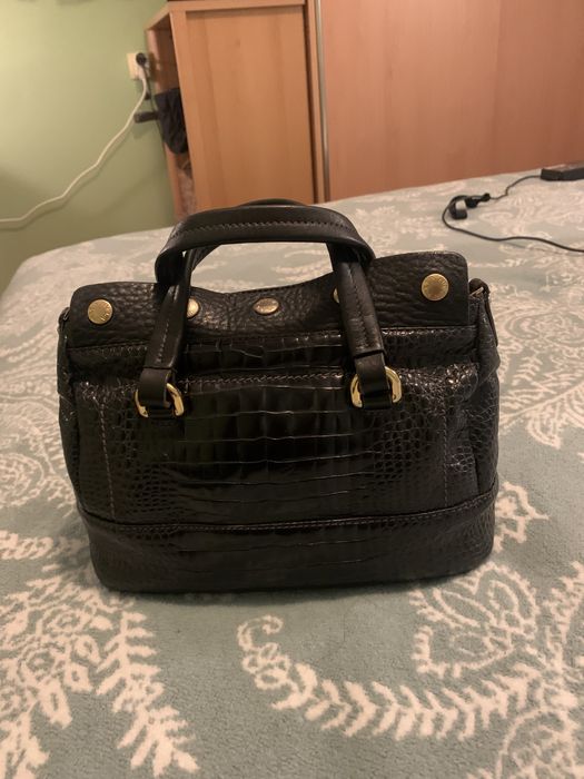 Кожeна чанта Фурла/Furla - черна