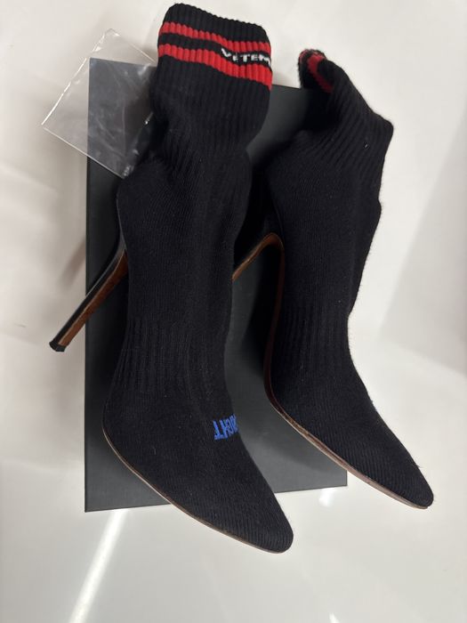 Боти Vetements кожа+плат