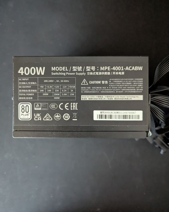 Sursă PC Cooler Master MWE 400
