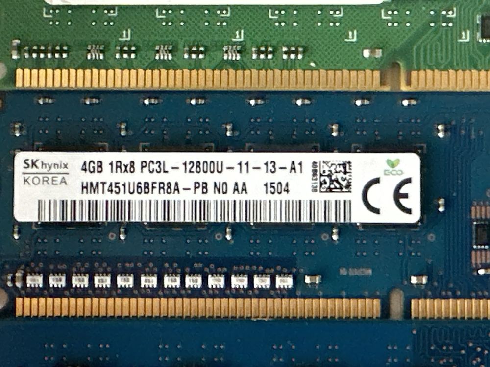 Memorii RAM 4GB DDR3 și 1GB DDR2 (inclusiv 1 VLP, DDR2)