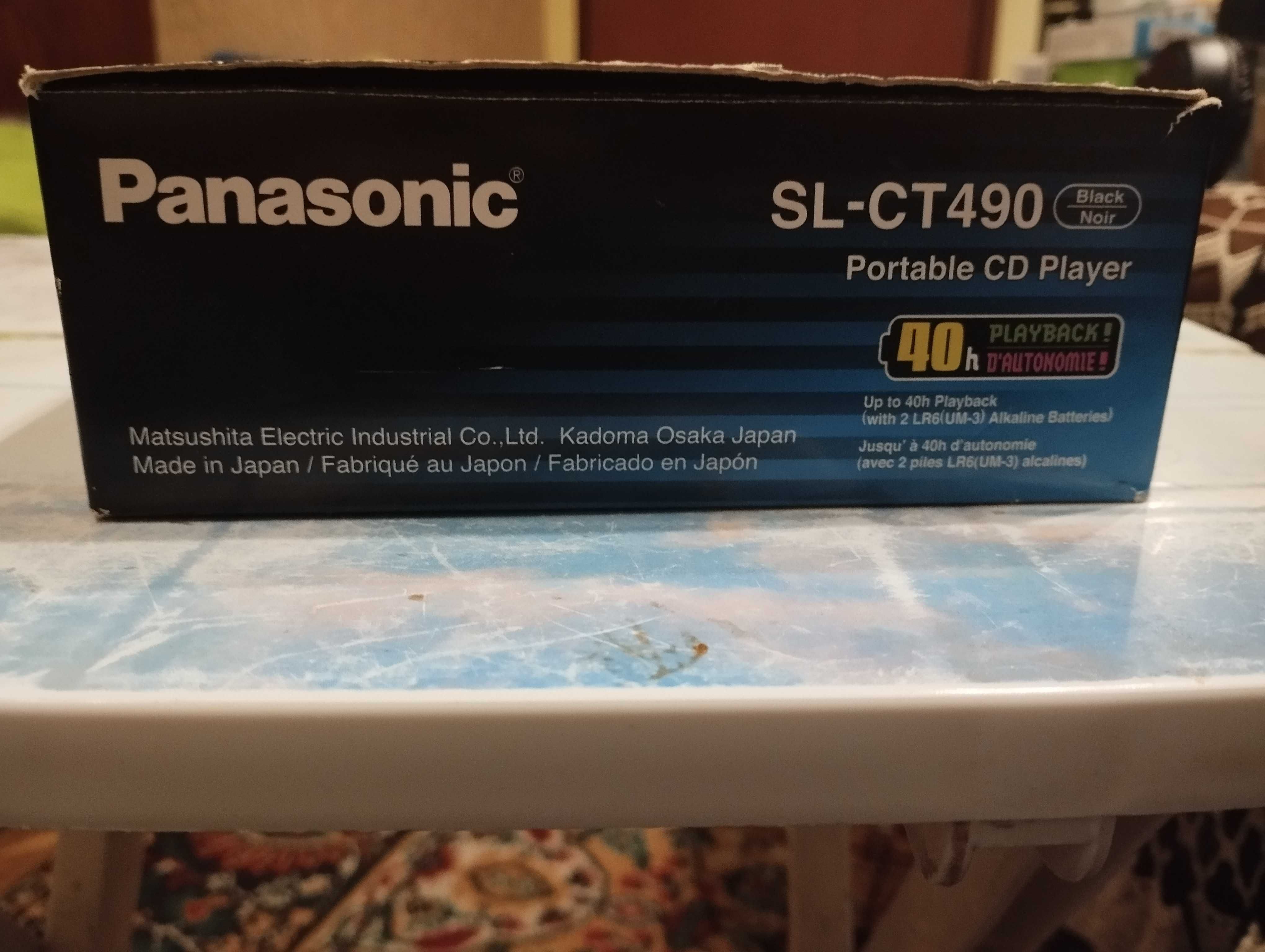 Дискмен Panasonic SL-CT 490, работещ от време на време. Made in Japan