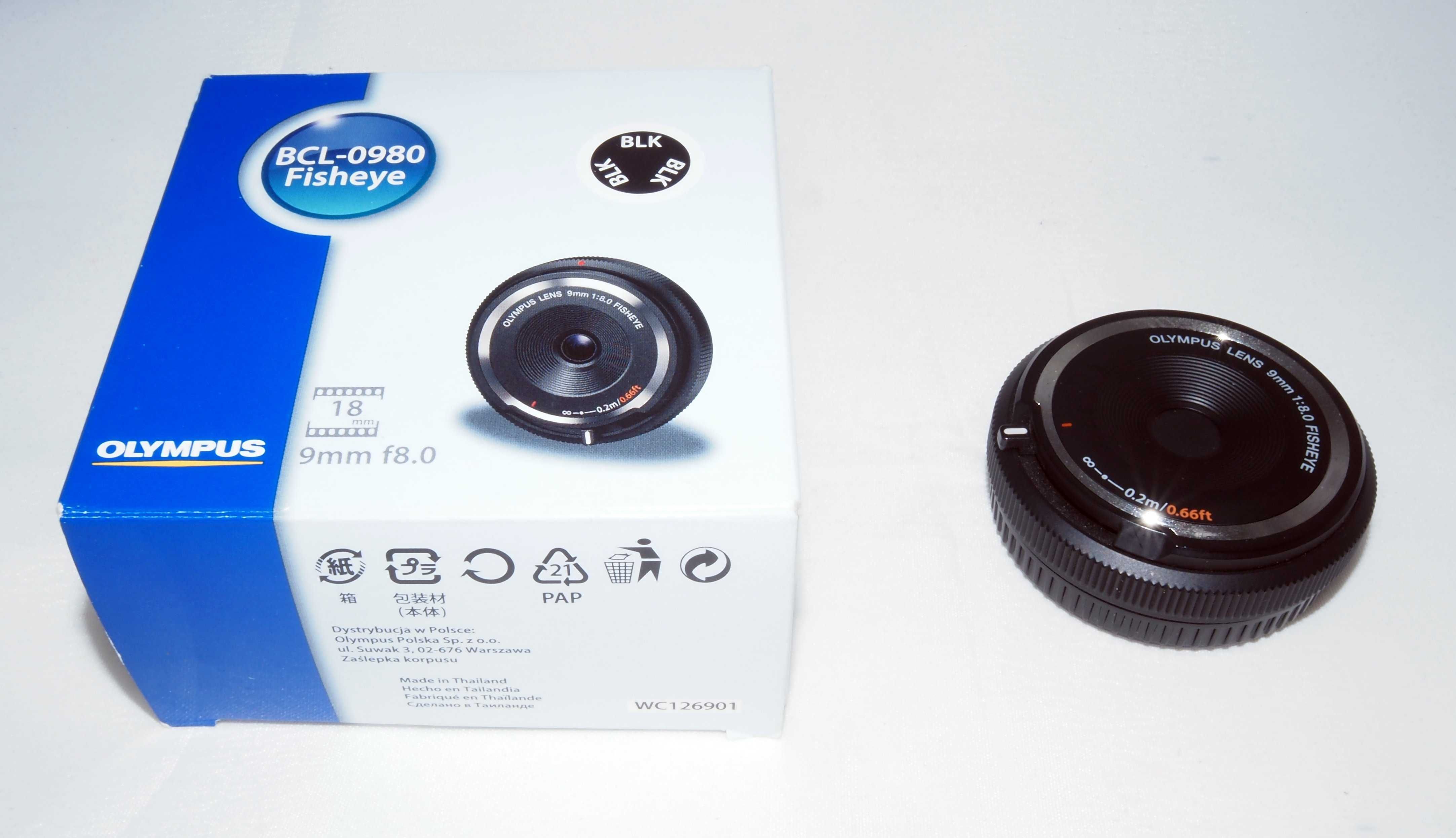 Olympus 9mm f8.0 fisheye bodycap lens MFT M4/3