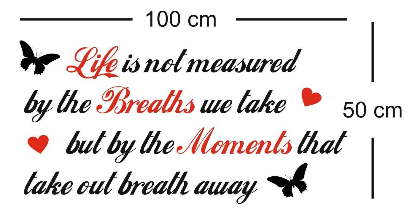 Sticker Decorativ 100 x 50 cm Life Moments Butterfly