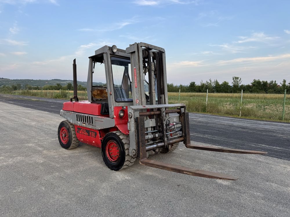 Stivuitor linde diesel ridica 6 tone stare impecabila de functionare