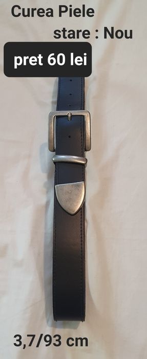 Curele piele /Nou/Negru