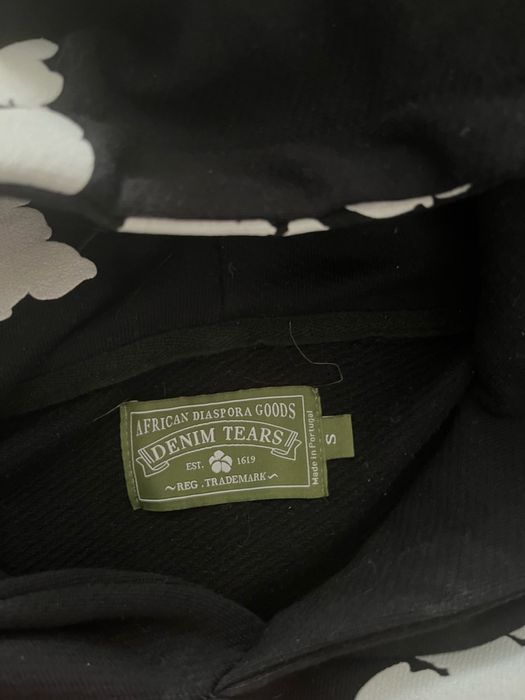 Hanorac Denim Tears Black White S