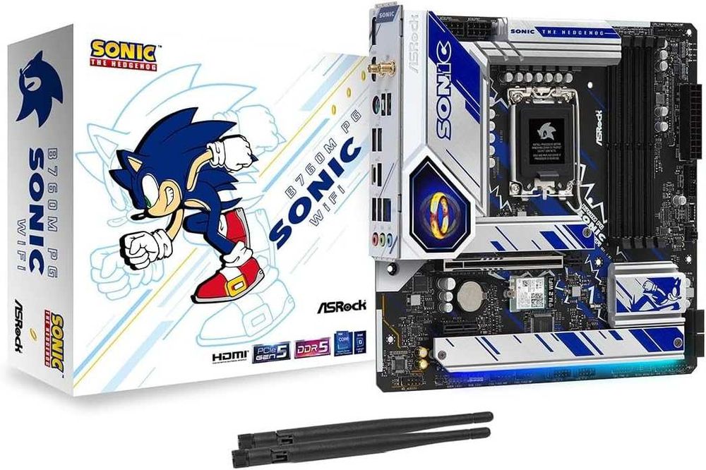 Asrock - B760M SONIC WiFi  LGA 1700 + Intel Core i7-12700KF, 12 Cores