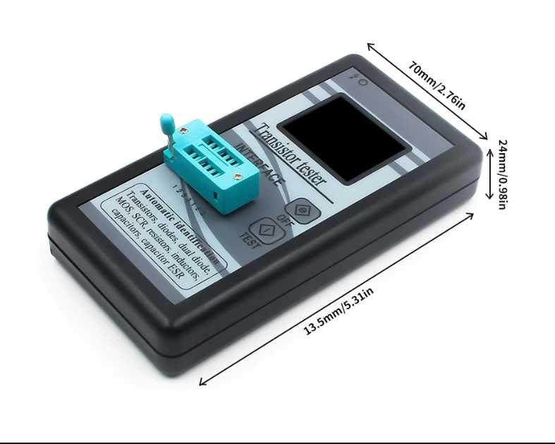 Tester tranzitori ESR mosfet condensatori diode rezistori SCR