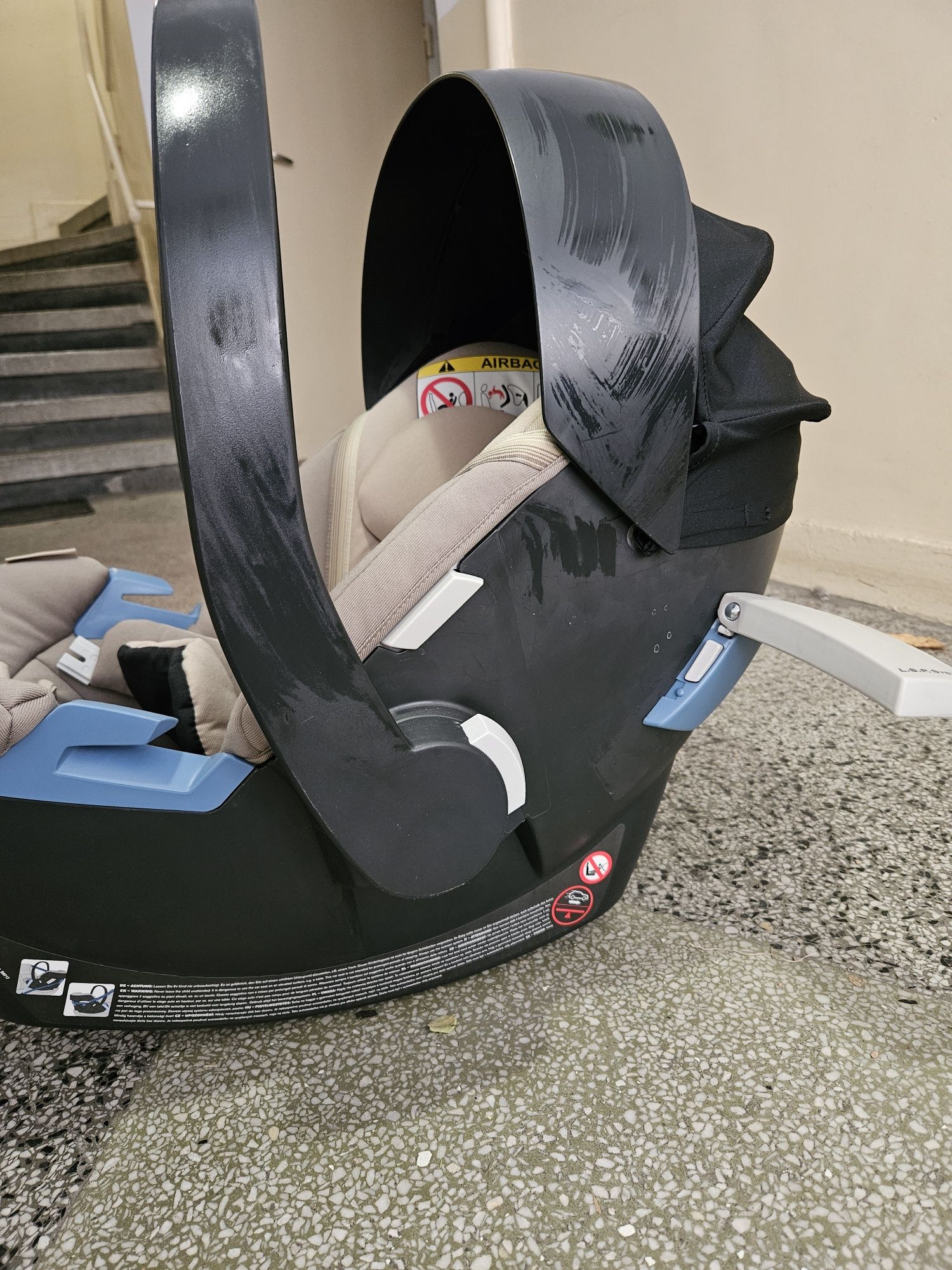 3 в 1 Cybex Gold - Aton M i-Size 0-13 кг + iso fix Aton 5 + adapters