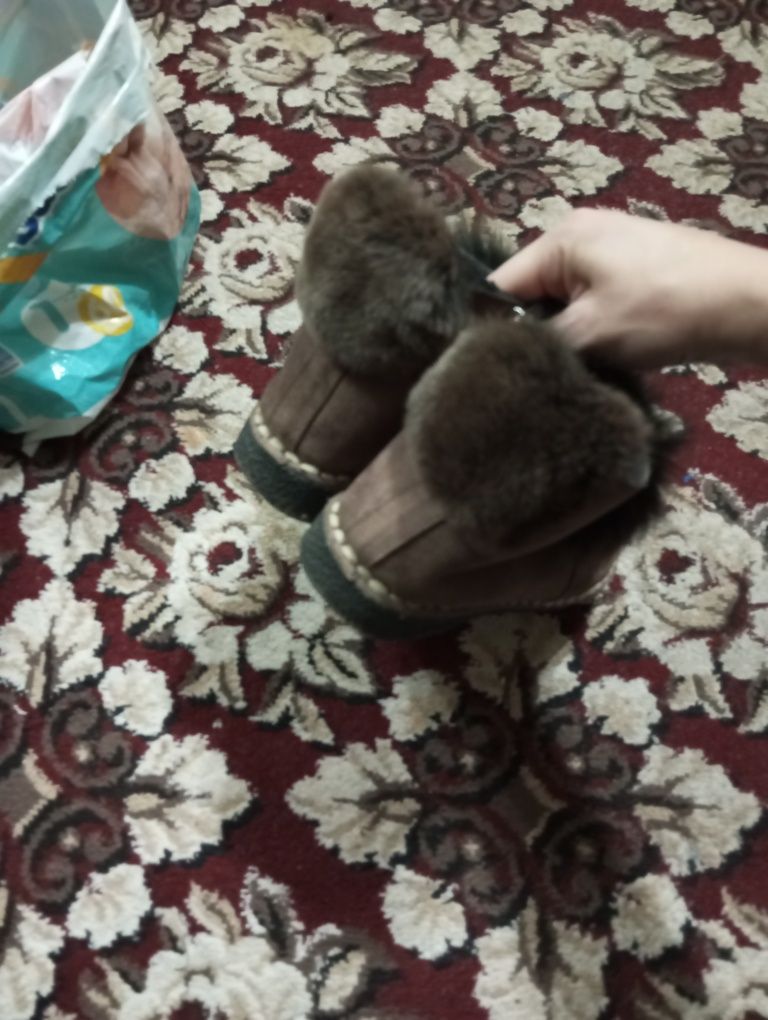 женская сапожка с натуральной норки