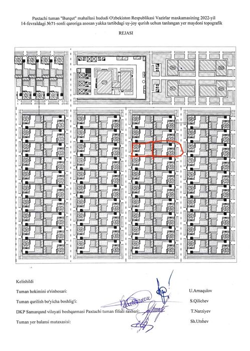 Uy joy qurish uchun yer uchastkasi sotiladi.