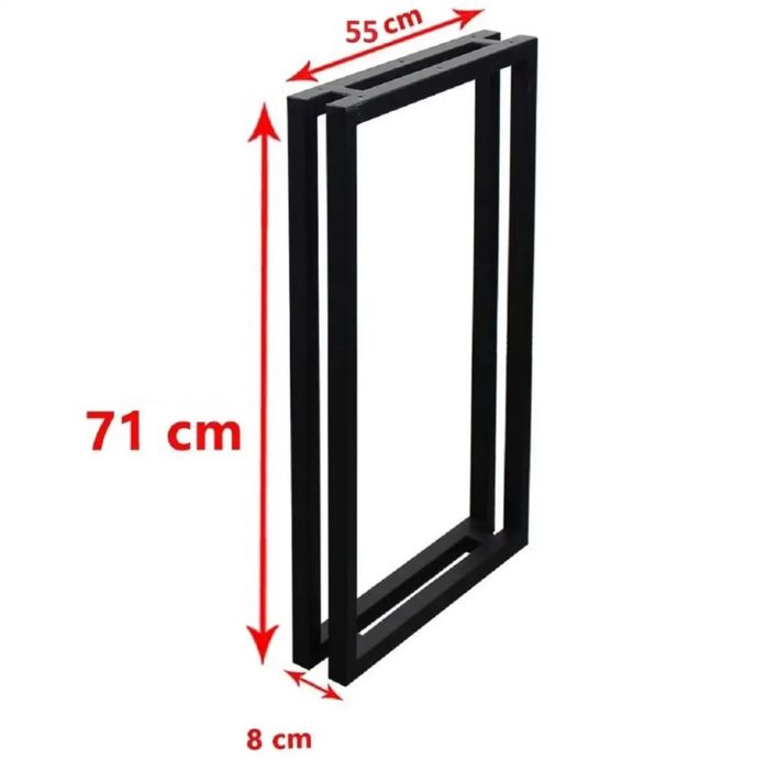 Picior de masa metalic negru