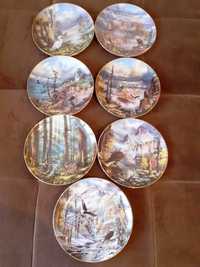 7 броя лимитирана колекция сувенирни порцеланови чинии