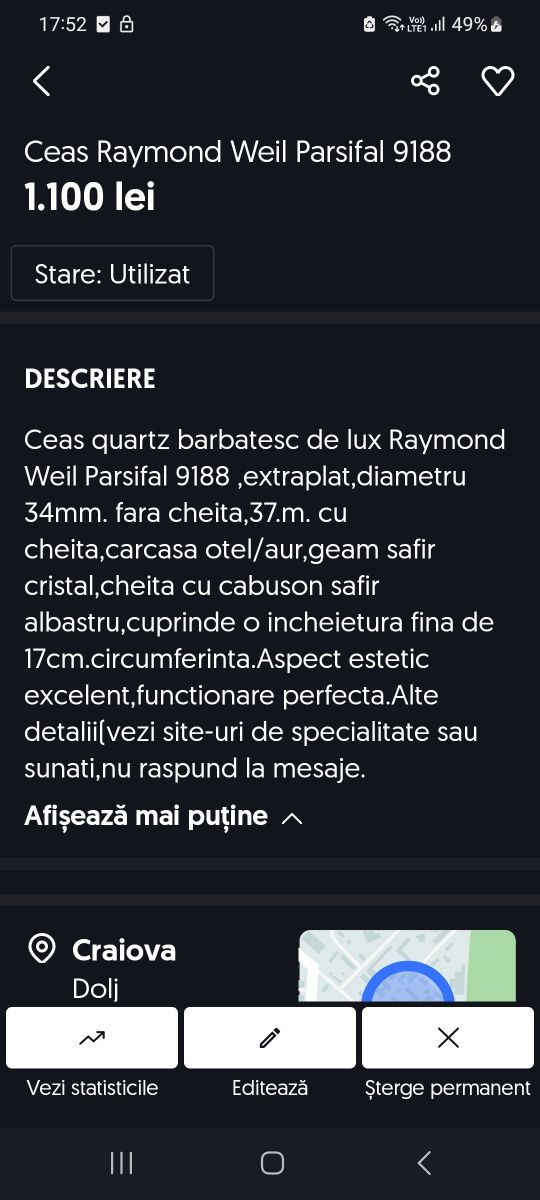 Ceas Raymond Weil