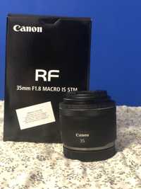 Продавам Canon RF 35mm f1.8 macro с гаранция до  Януари 2026