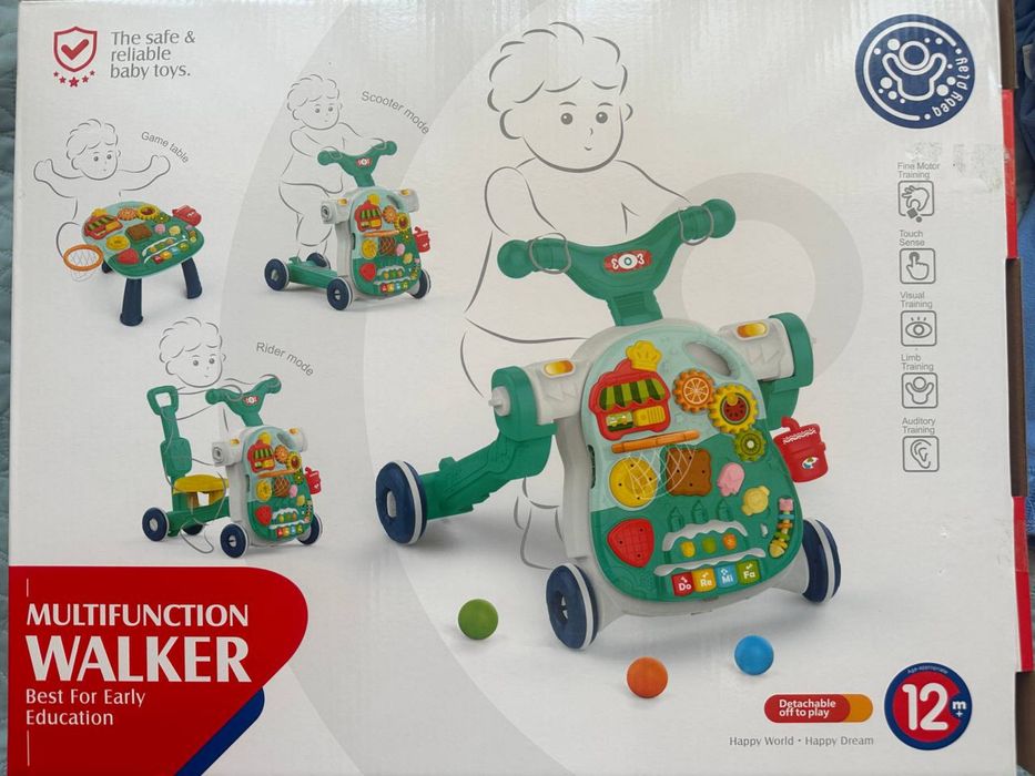 Новый толокар 4 в 1 ( ходунки ). Толокар , беговел, стульчик, самокат.