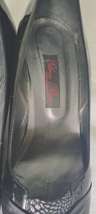 Pantofi eleganți din piele naturală, mărimea 40,5, Italia, cu toc