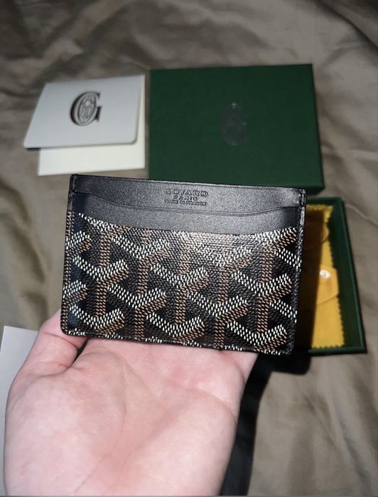 Goyard black and white cardholder