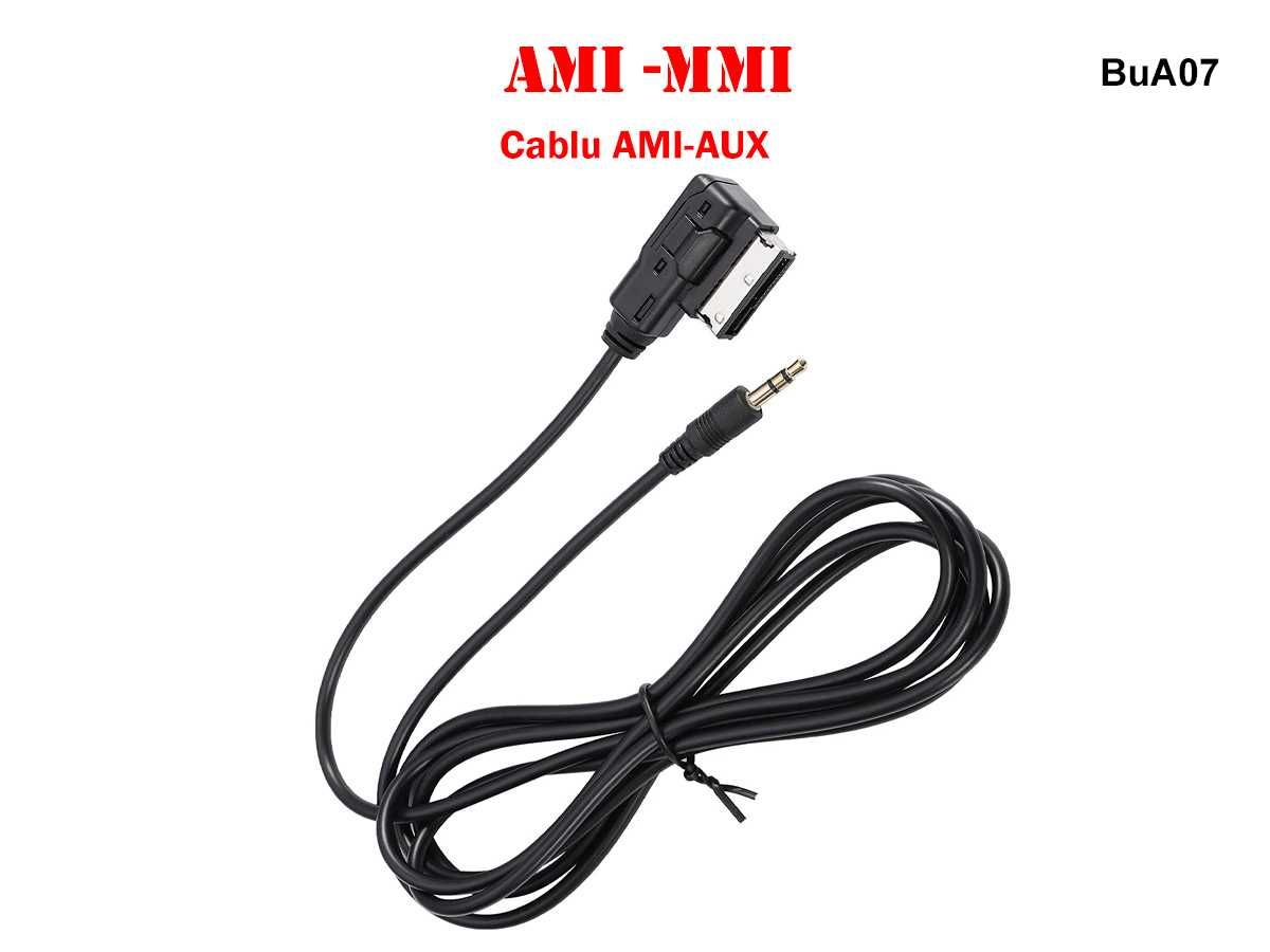 Cablu Adaptor AMI MMI cu mufa AUX 3.5mm Audi VW A4 A5 A6 A7 A8 A4 A6
