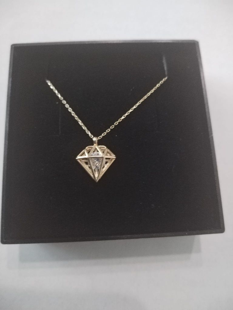 Lănțișor aur 14k cu formă geometrică