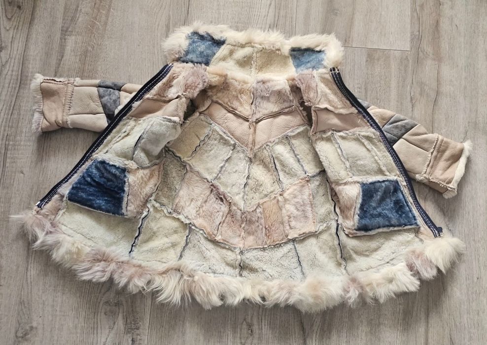 Кожено яке за момиченце 4-5г.