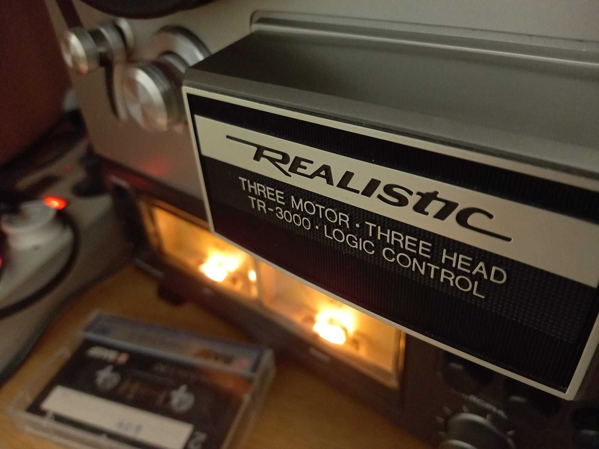 Magnetofon Realistic - TR-3000 - 3 motor - 3 head - Tape Deck 18 cm