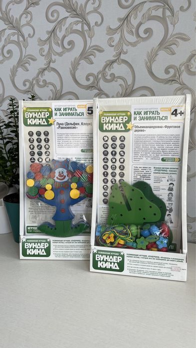 Новые развивающие игрушки. Дерево. Баланс. Шнуровка.