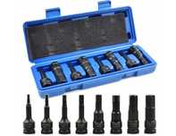 Set chei impact hexagonale H5-H19 imbus 8 piese (G10525)