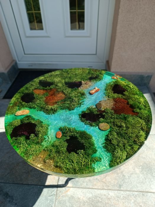 Execut mese rășină epoxidica măsuțe cafea , buchet mireasa rășină