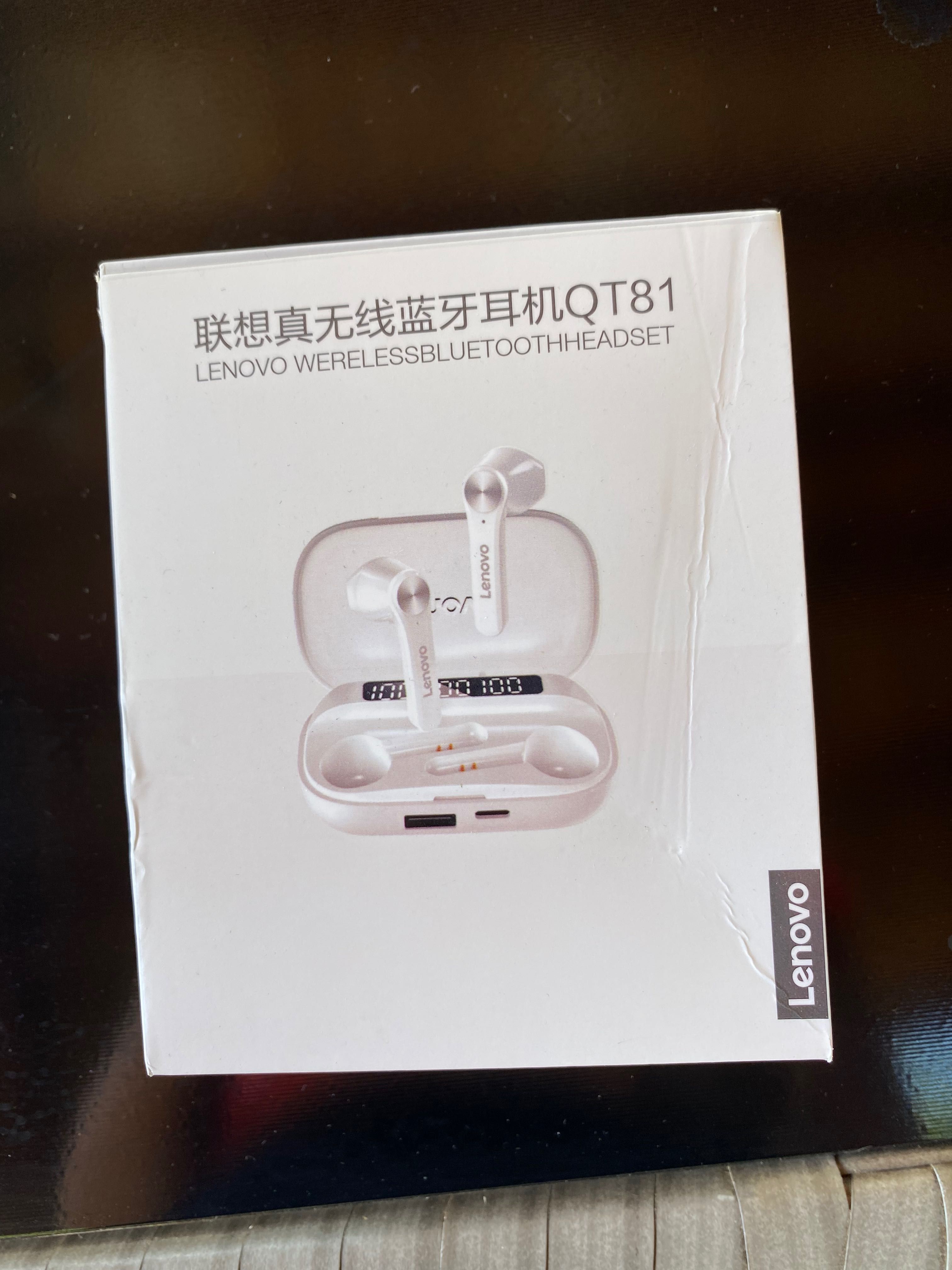 Нови, запечатани Lenovo слушалки - QT81 Bluetooth 5.1 TWS Earbuds