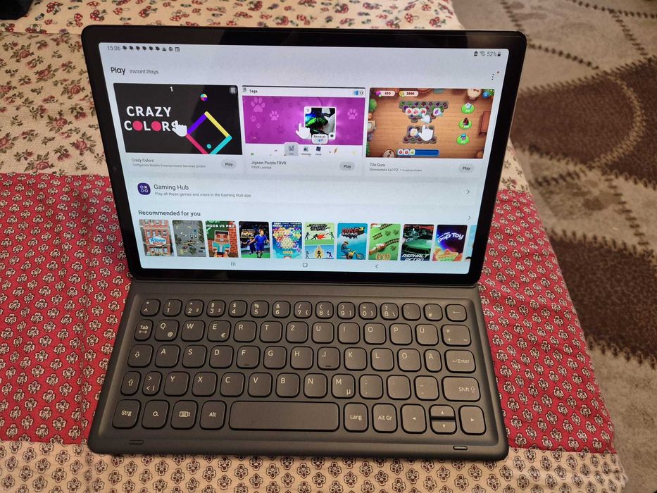 Tableta Samsung Galaxy S5 + husa cu tastatura