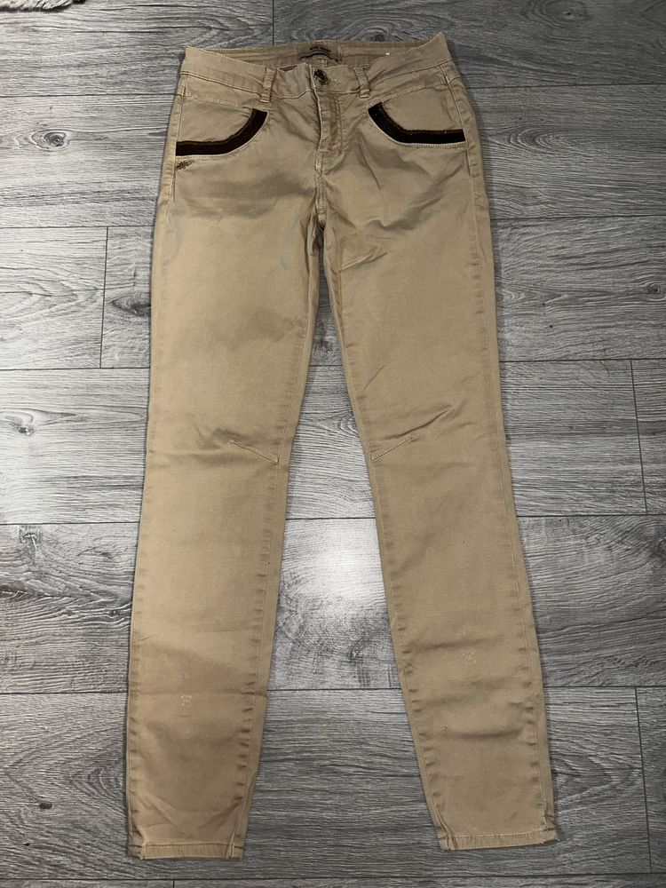 Pantaloni office bej Mos Mosh