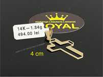 Bijuteria Royal CB : Pandant cruce aur 14k 1,34 grame