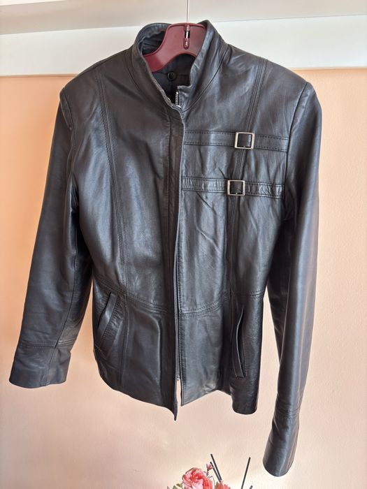 Яке от естествена кожа с подплата от полар