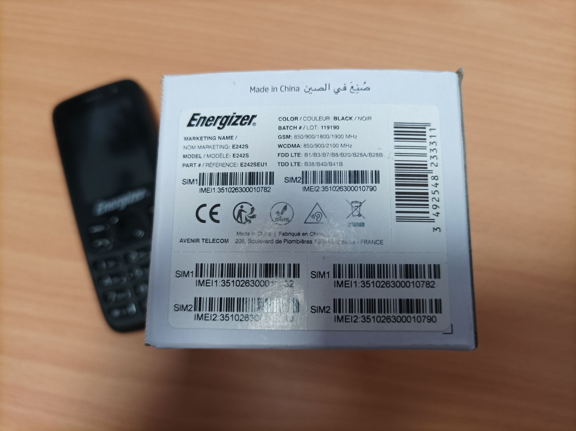 Telefon  Energizer E242S folosit