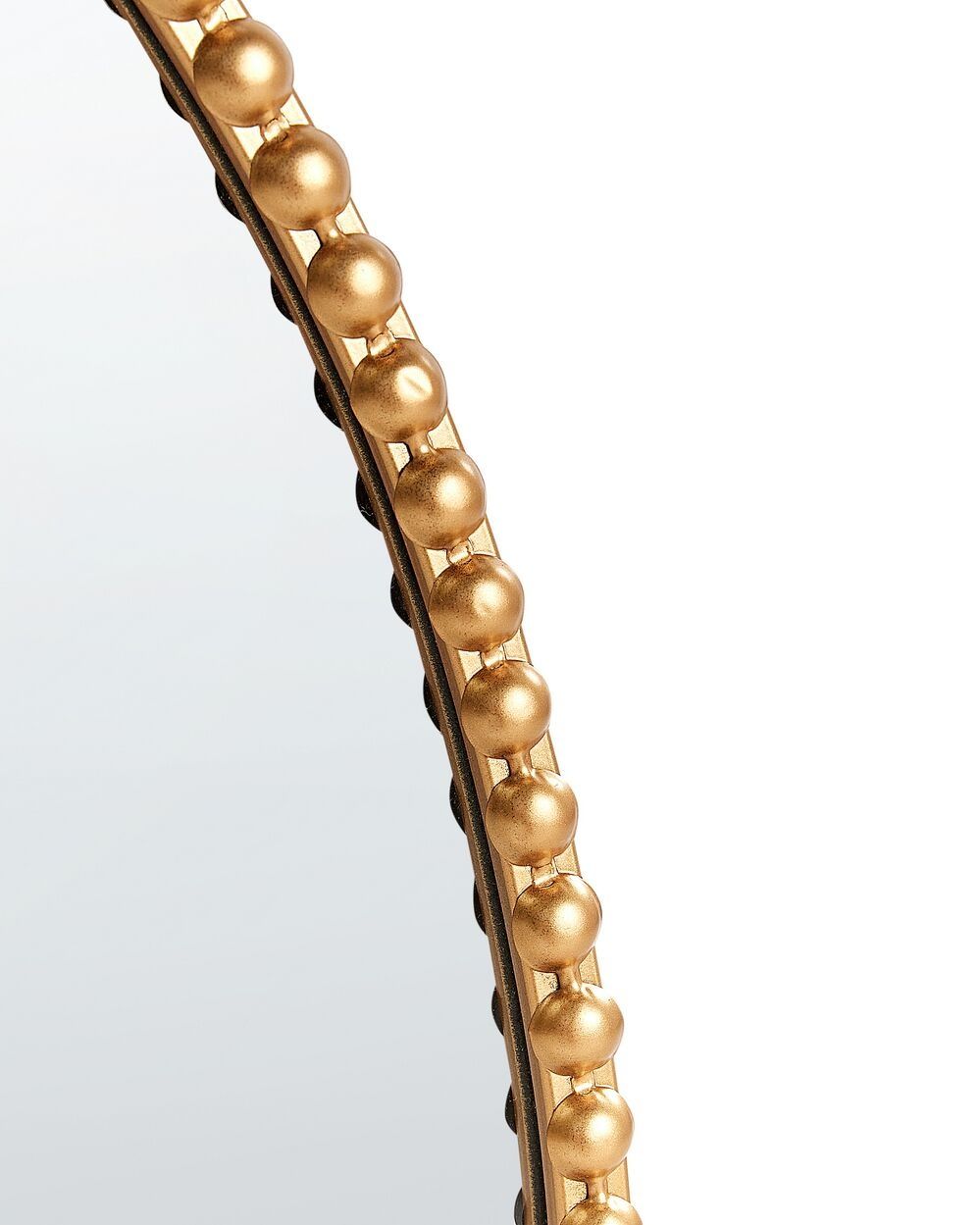Oglindă ovală aurie de perete Beliani 79cm