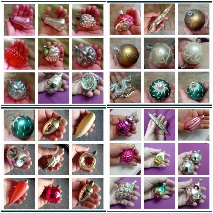 Игрушки елочные новогодние  украшения  из СССР и  другие