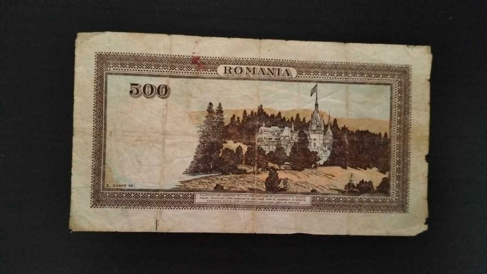 Bancnota de 500 lei emisa in 1942 (20 IV)
