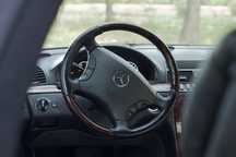 Volan negru cu mahon pentru Mercedes S W220