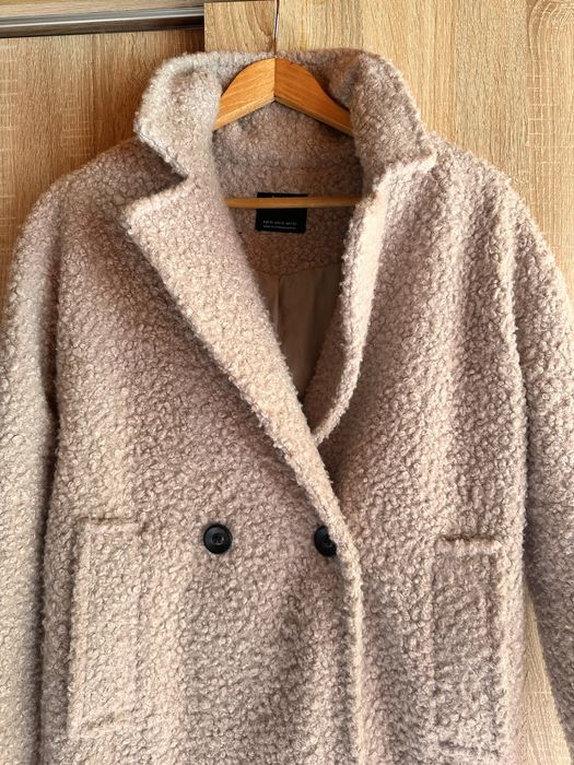 Bershka ново палто С размер, цвят пудра
