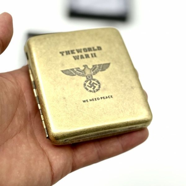 Табакера от месинг WWll за( 20бр-80мм)