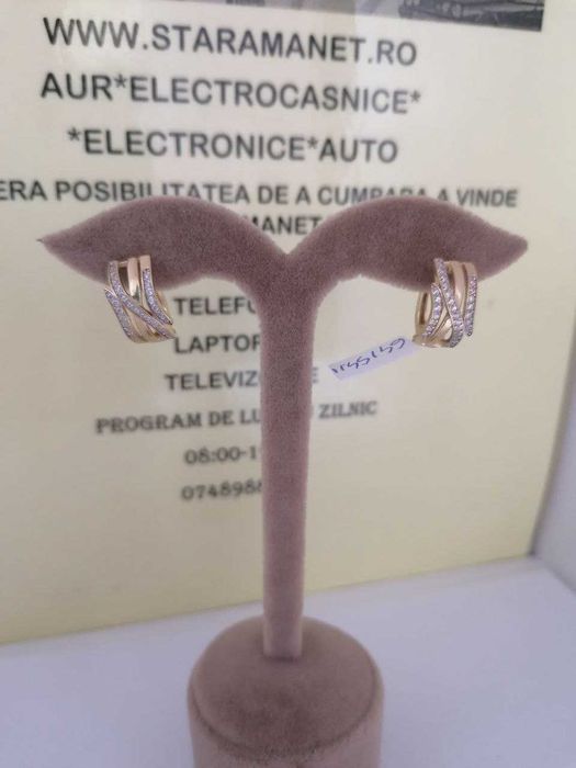 cercei aur 14k  (m2) star amanet