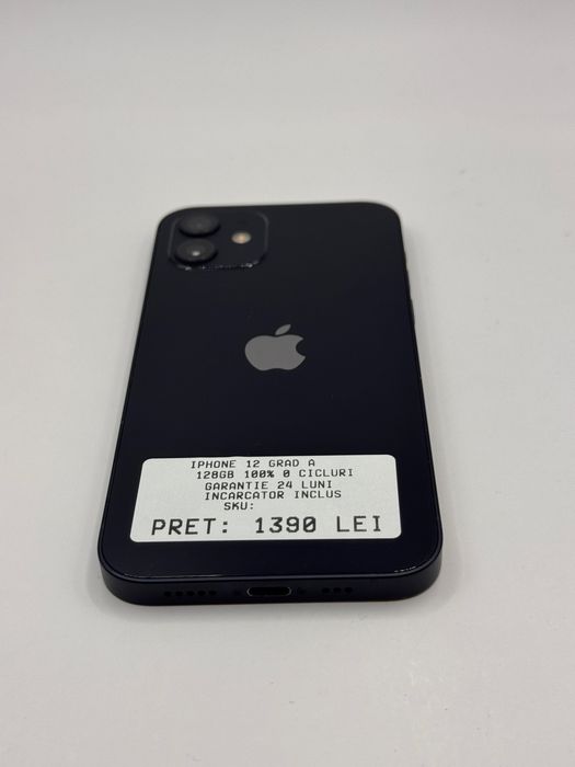 Iphone 12 128GB 100% Grad A Garantie 24 luni - zonemag.ro