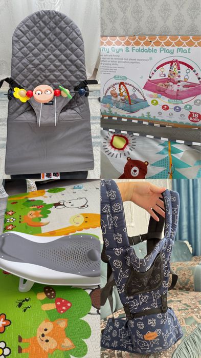 Детский коврик, кенгуру, горка