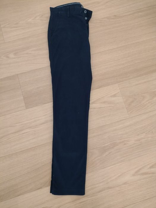 Pantaloni office H&M bleumarin