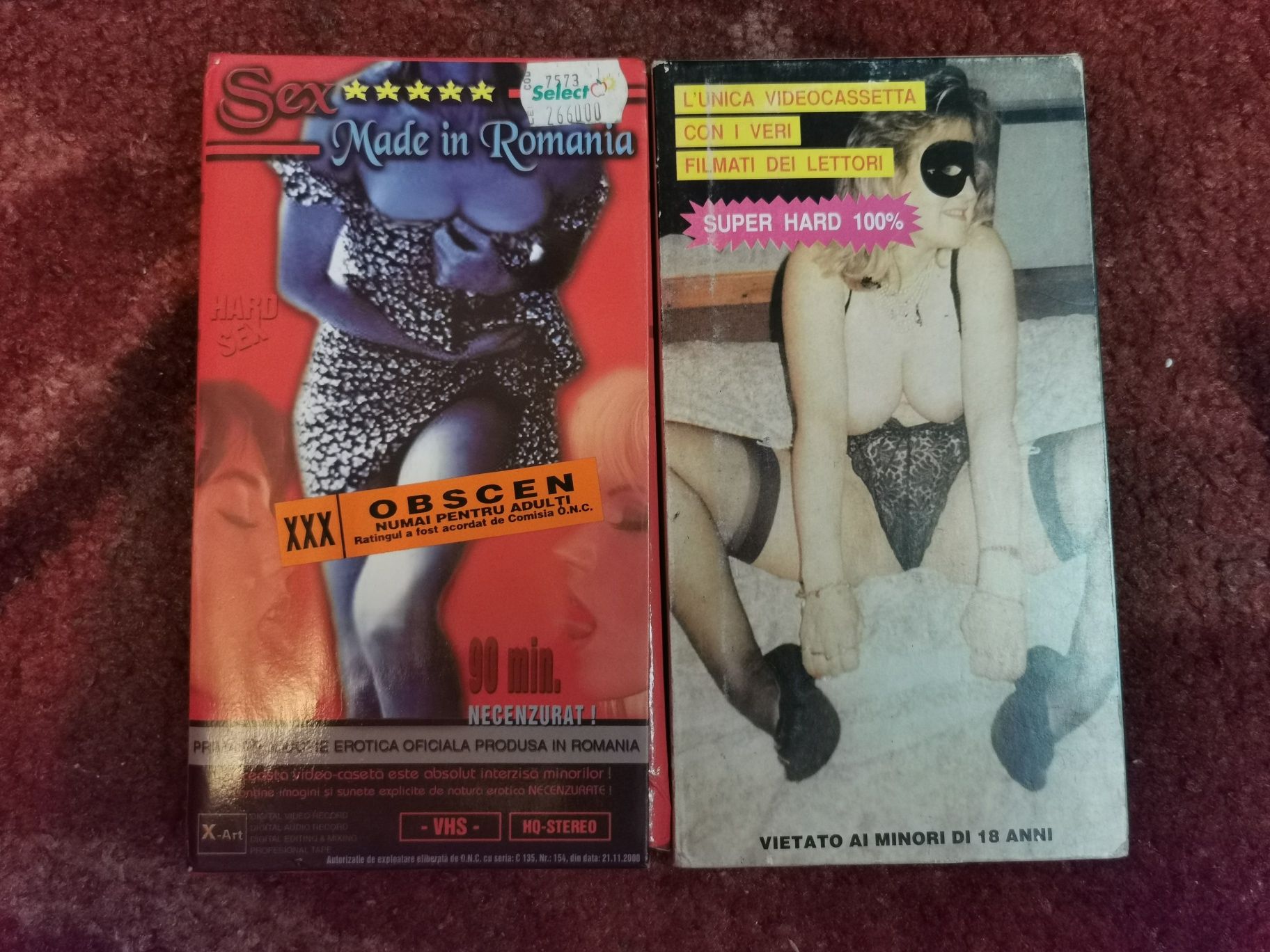 Carcase VHS Filme xxx adulti Coperti VHS