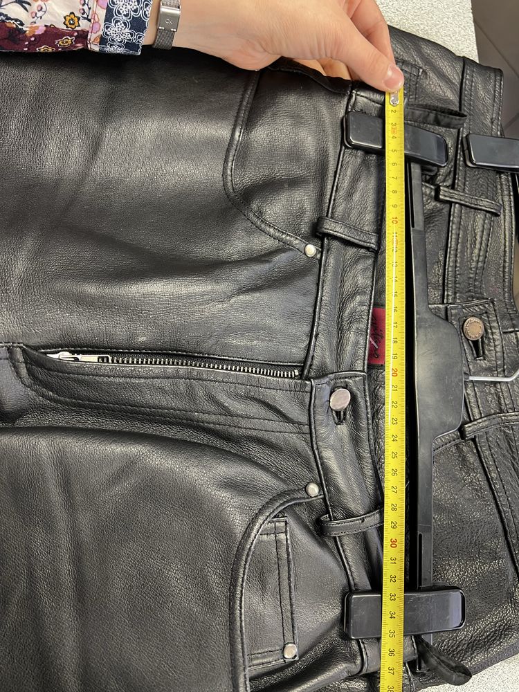 Pantaloni moto piele