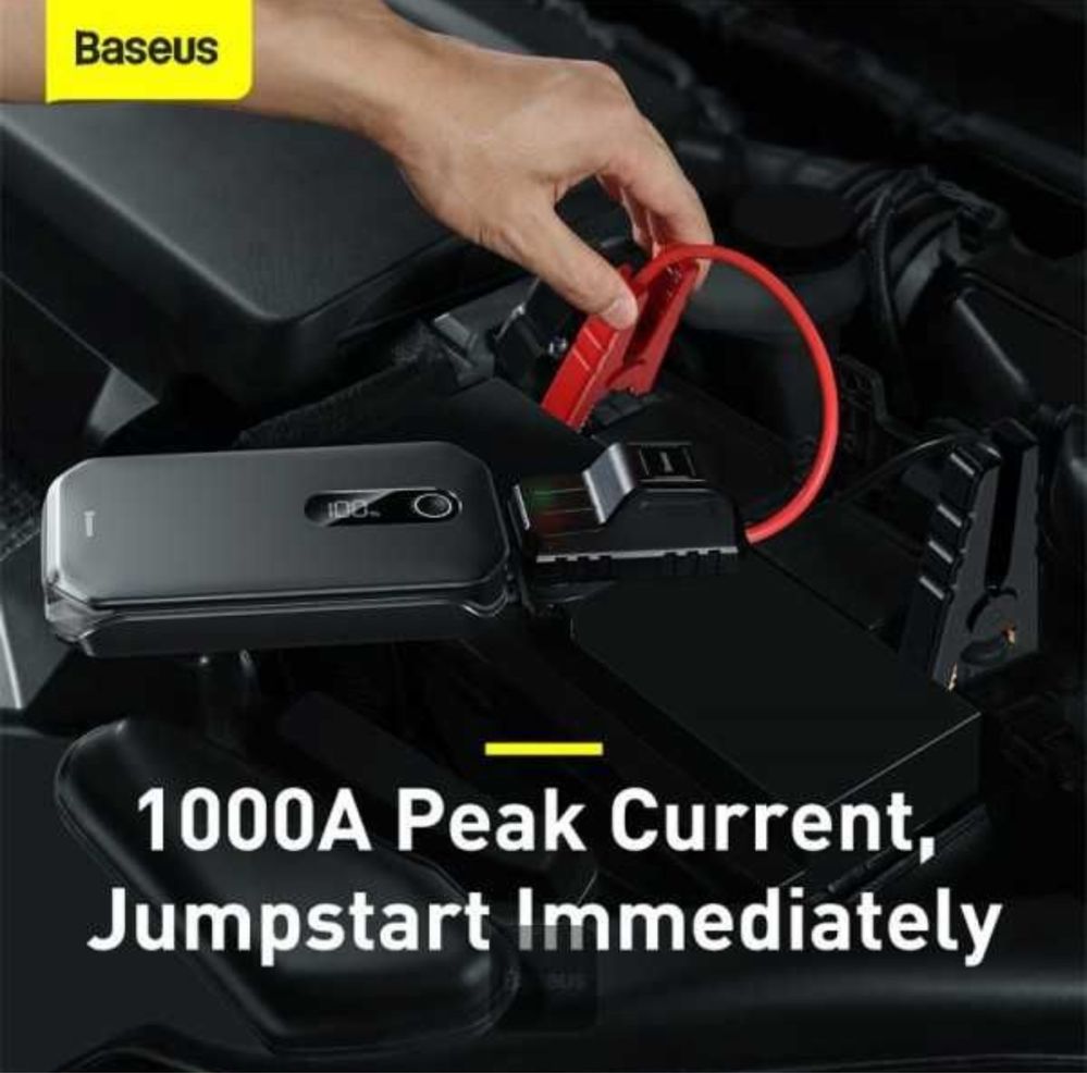 Baseus Стартер (Пусковое устройство для авто)Car Jump (12000mAh,1200A)