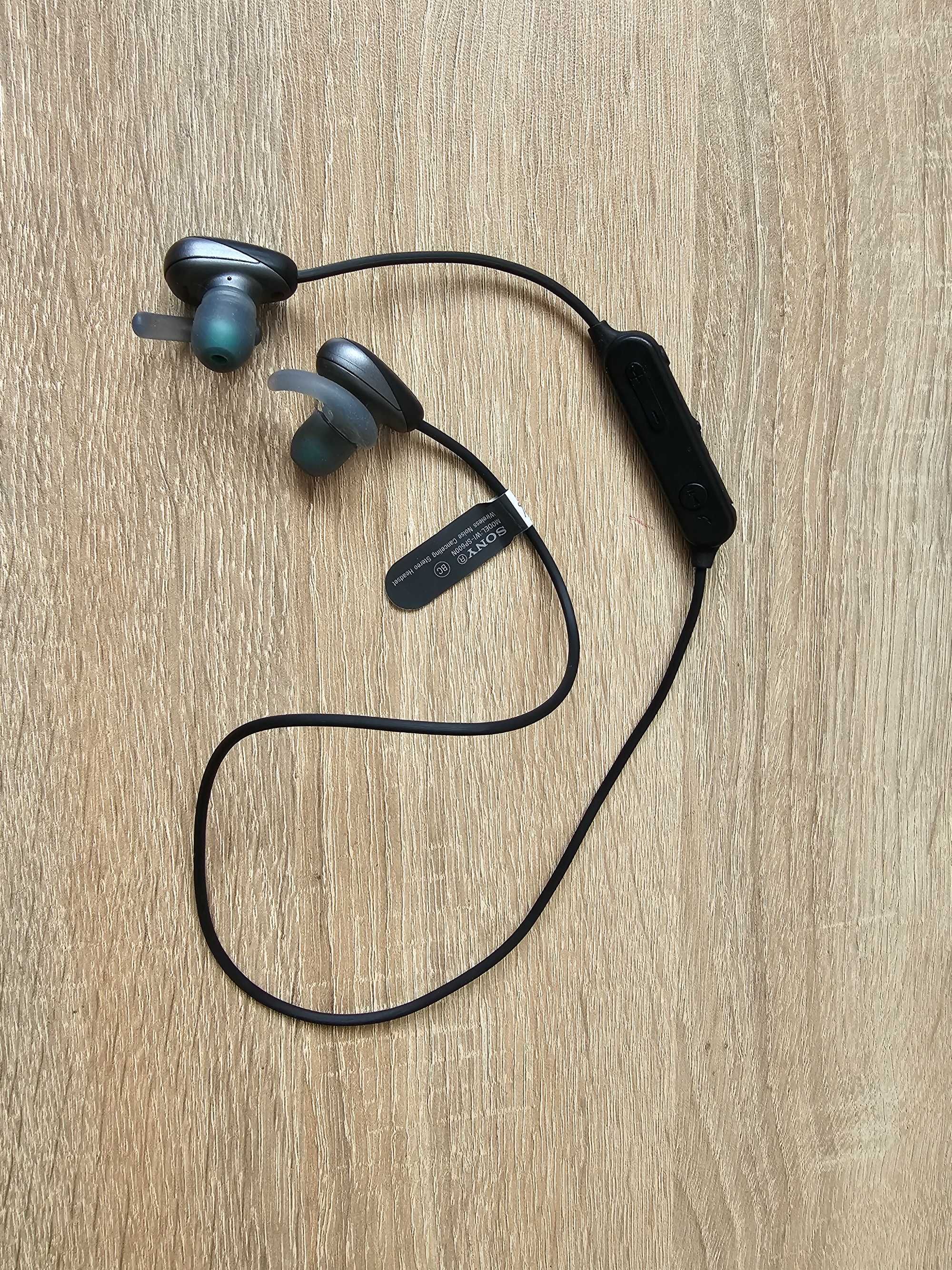 Безжични слушалки Sony WI-SP600N, ANC, микрофон, IPX4, черни