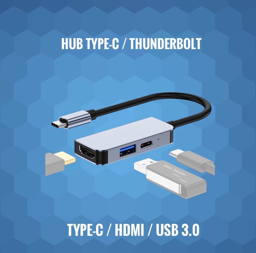 Док станция хаб переходник Type-c USB A USB C